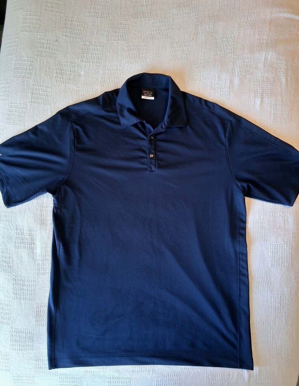 Nike Golf Polo Shirt Size XL Blue Dri-FIT Short Sleeve